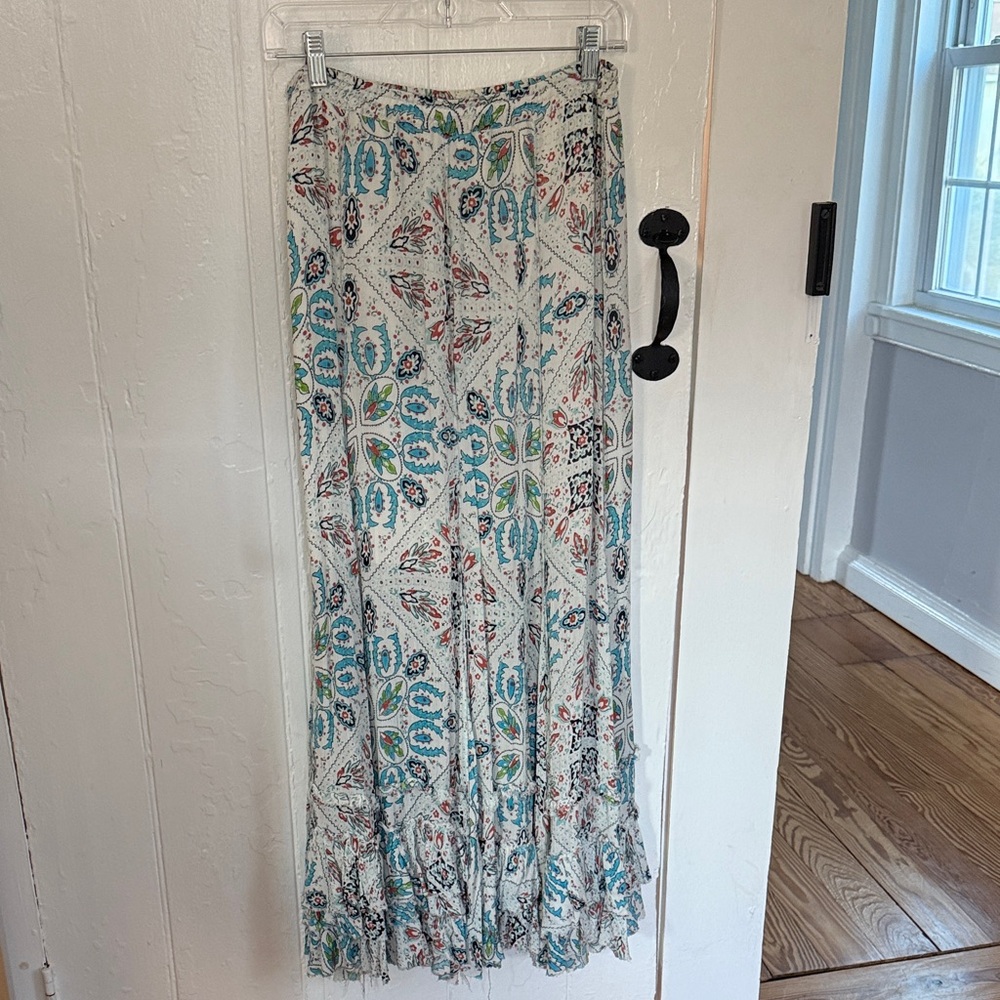 Free People Multicolor Paisley Maxi Skirt